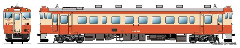 JR北海道のキハ40にまたまた“新色”…キハ22形風の朱色とクリーム色に