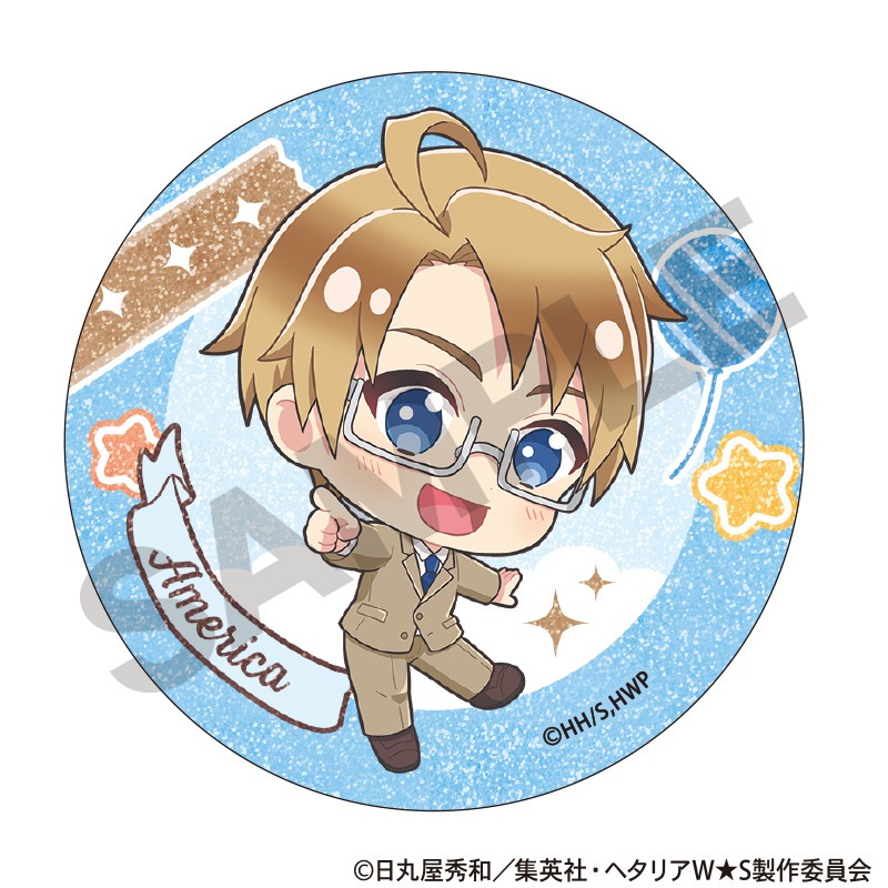 ヘタリア World☆Stars トレーディンググリッター缶バッジ ちまにわ 10