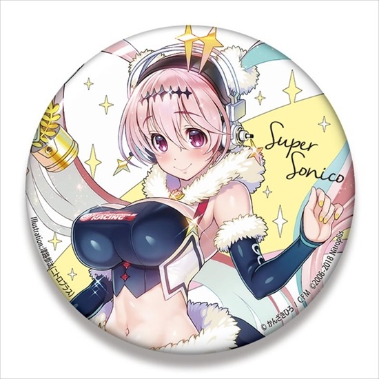 初音ミク レーシングVer.2018 ビッグ缶バッジ すーぱーそに子コラボVer