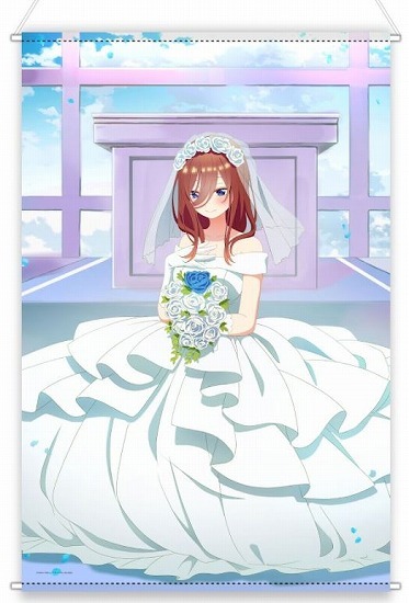 再販】五等分の花嫁∬ 描き下ろし特大タペストリー ドレス 中野三玖