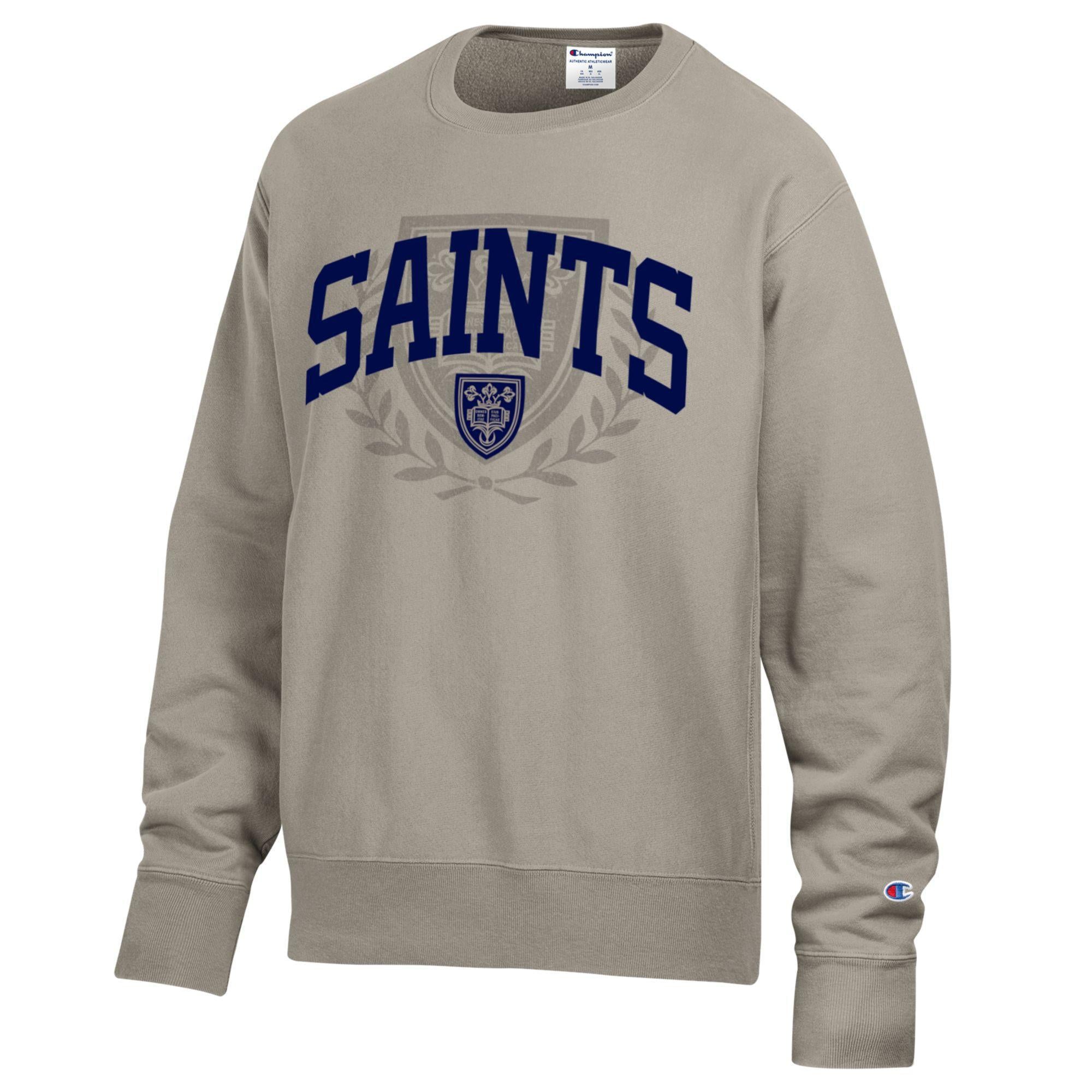 Champion Reverse Weave Crew - Arctic, with Laurel Leaves