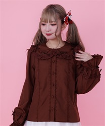 プチリボン丸襟ブラウス | Chalmiere | axes femme onlineshop