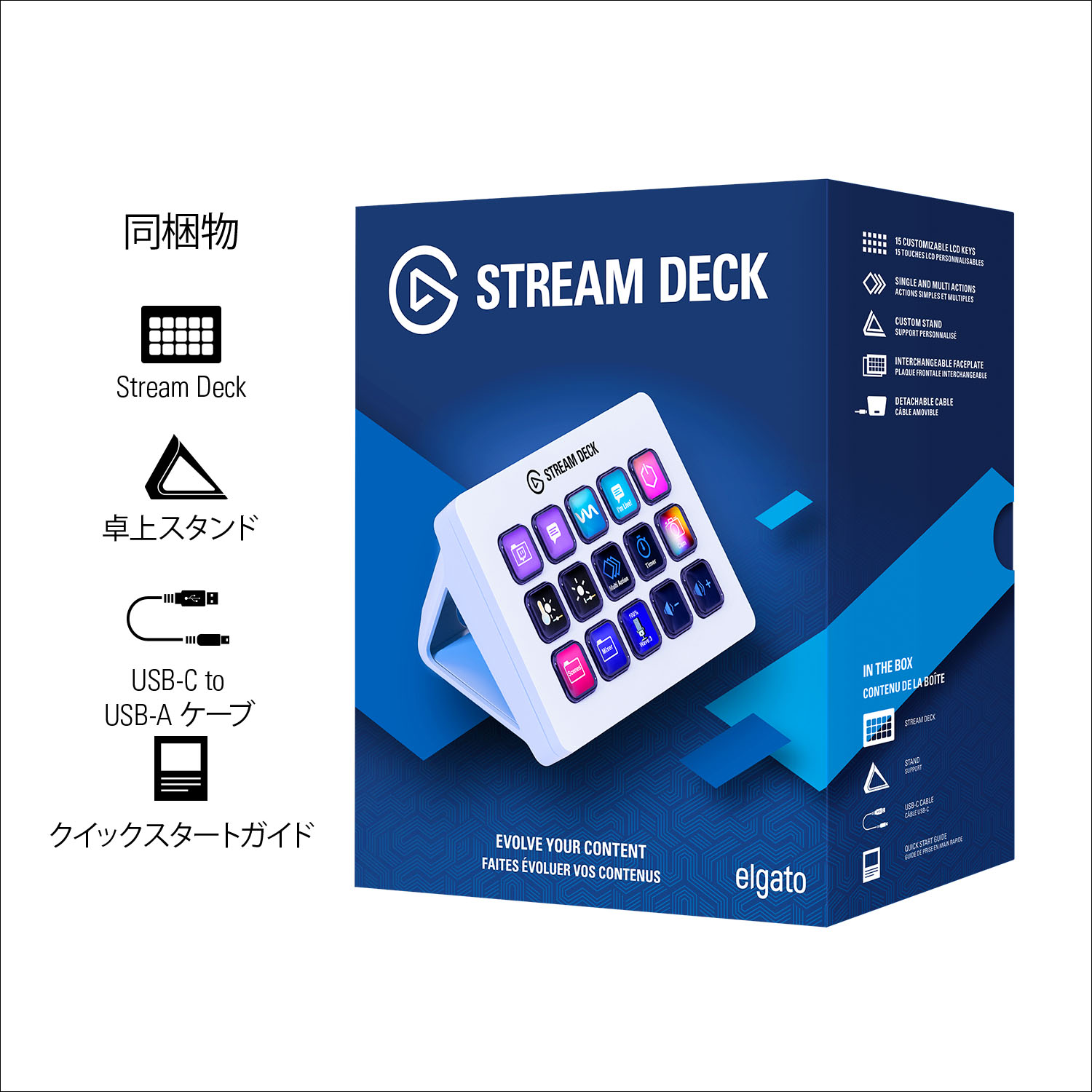 Elgato Stream Deck MK.2 White（日本語パッケージ）ホワイト エルガト