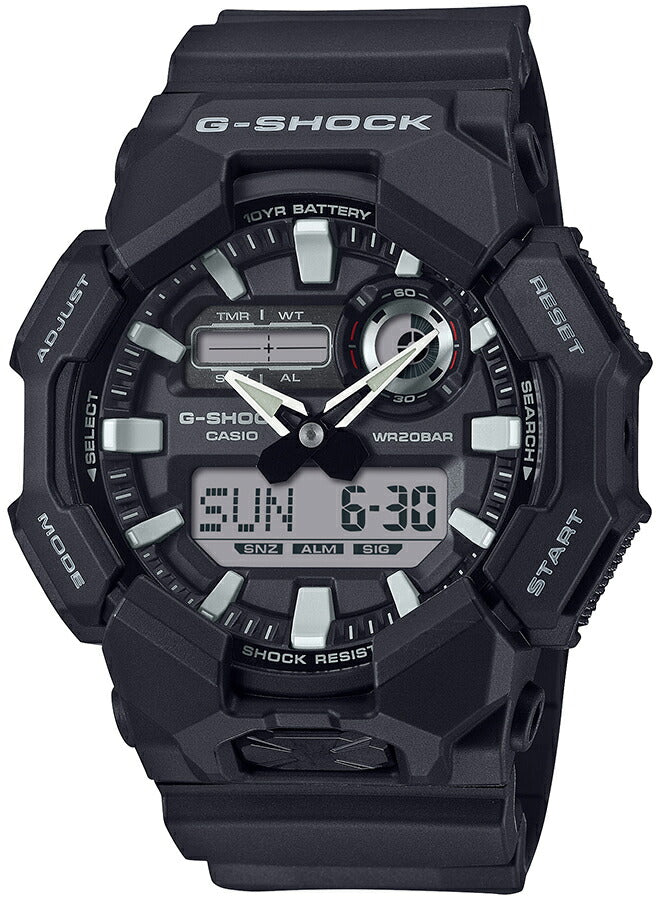 G-SHOCK 10年バッテリー GA-010-1AJF メンズ 電池式 アナデジ ラウンド