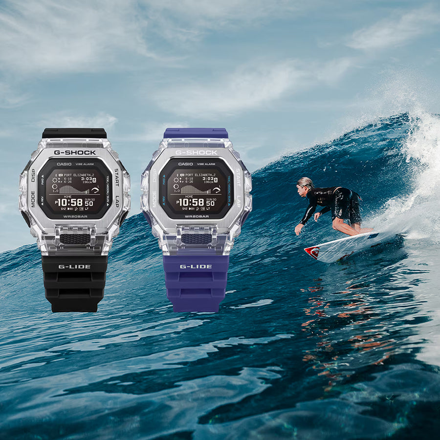 G-SHOCK G-LIDE Gleaming Wave GBX-100S-2JF メンズ 電池式 Bluetooth