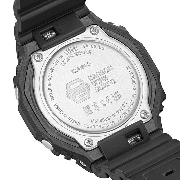 G-SHOCK オクタゴン GA-B2100-1AJF メンズ ソーラー Bluetooth