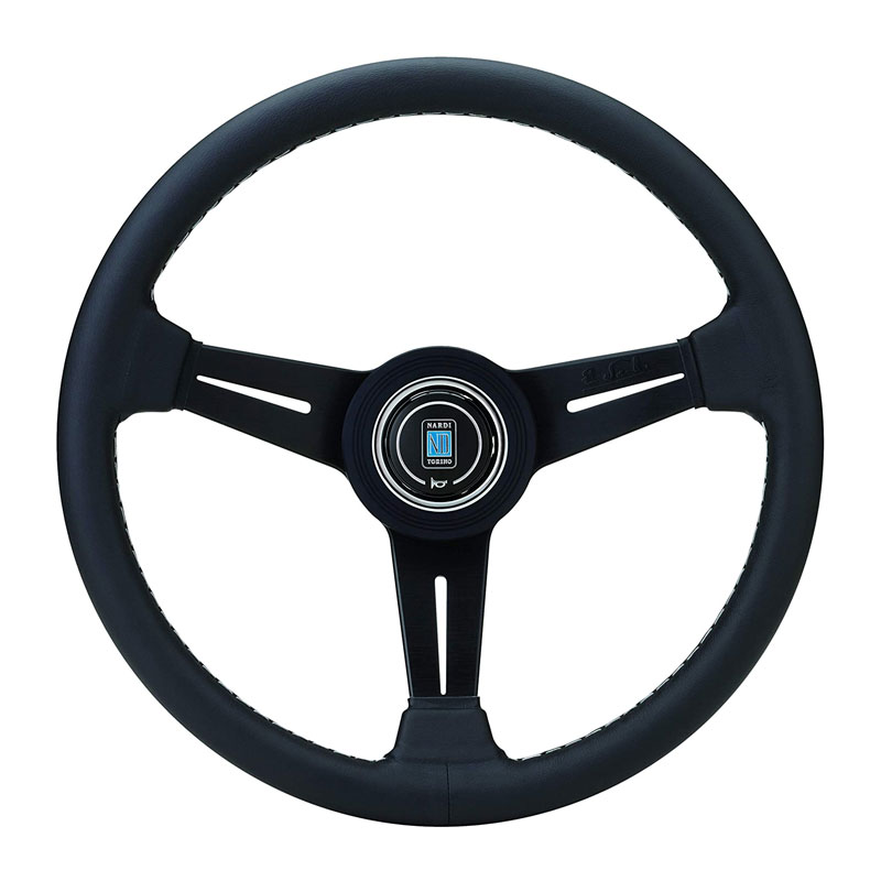 楽天市場】ステアリング NARDI クラシック ブラックレザー&ブラック