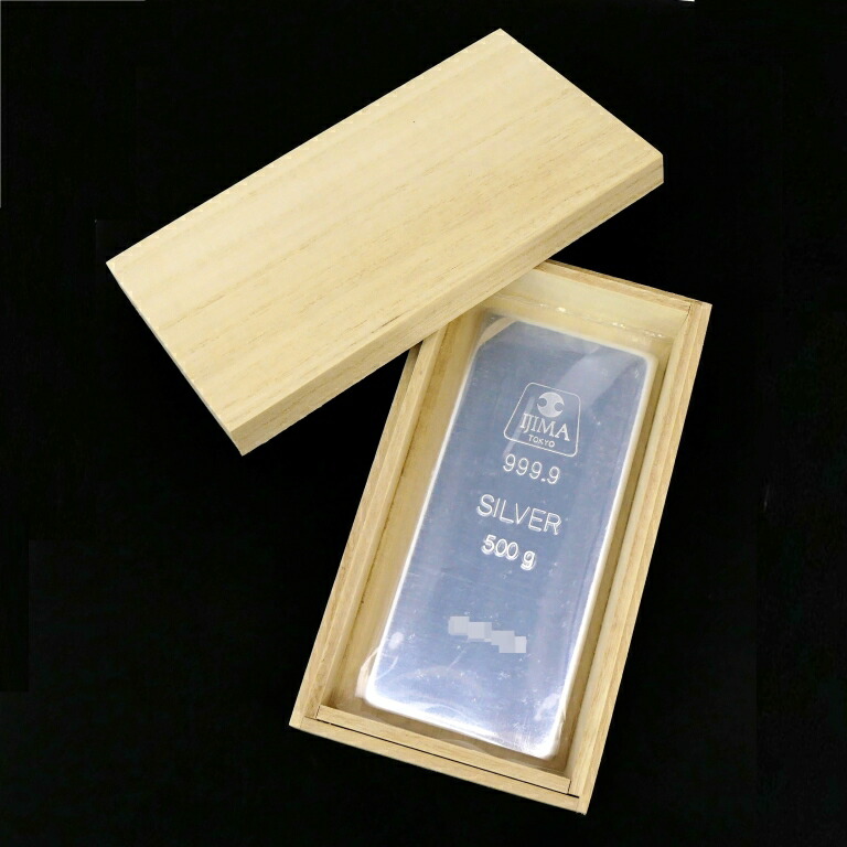 楽天市場】徳力本店 純銀インゴット [桐箱付] シルバー/SV999.9 1000g