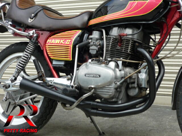 楽天市場】HONDA CB250T CB400T ホーク2 極 サイドクロスメガホン
