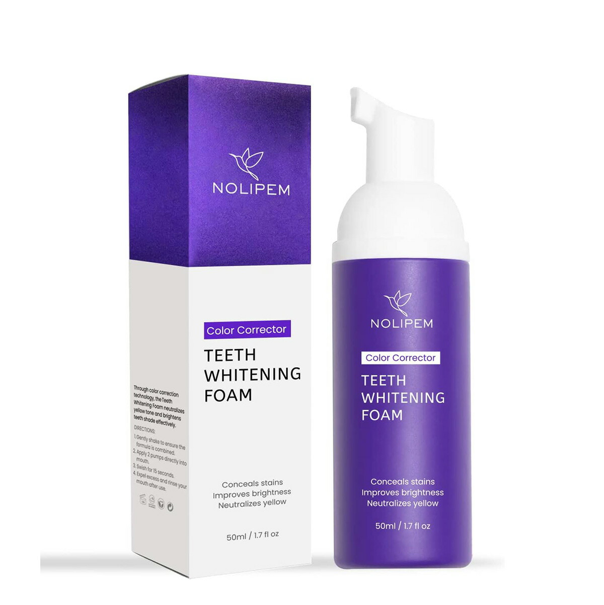 楽天市場】GlorySmile Purple Foam Toothpaste for Teeth Whitening