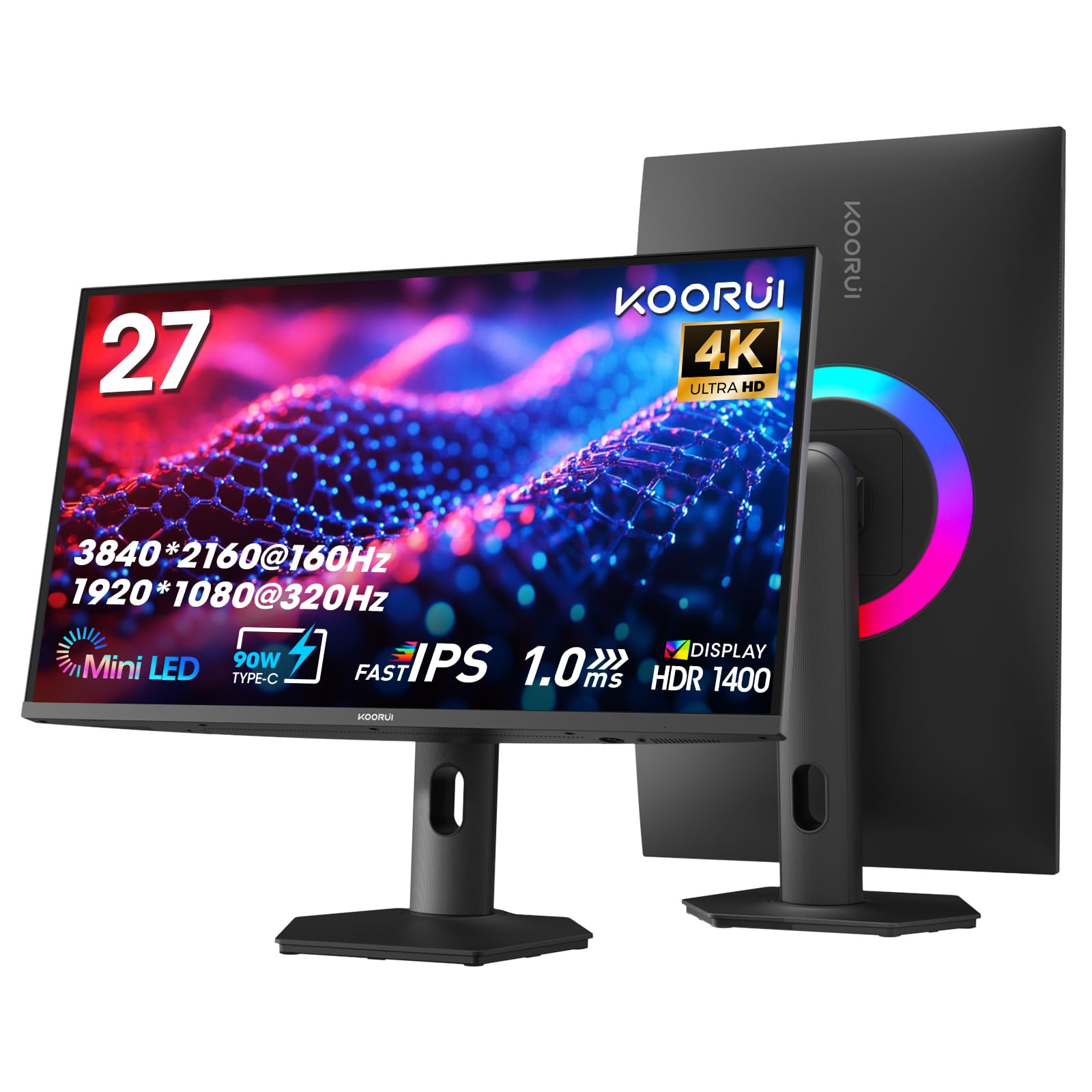 楽天市場】【10%OFFクーポン】KOORUI ゲーミングモニター 24インチ