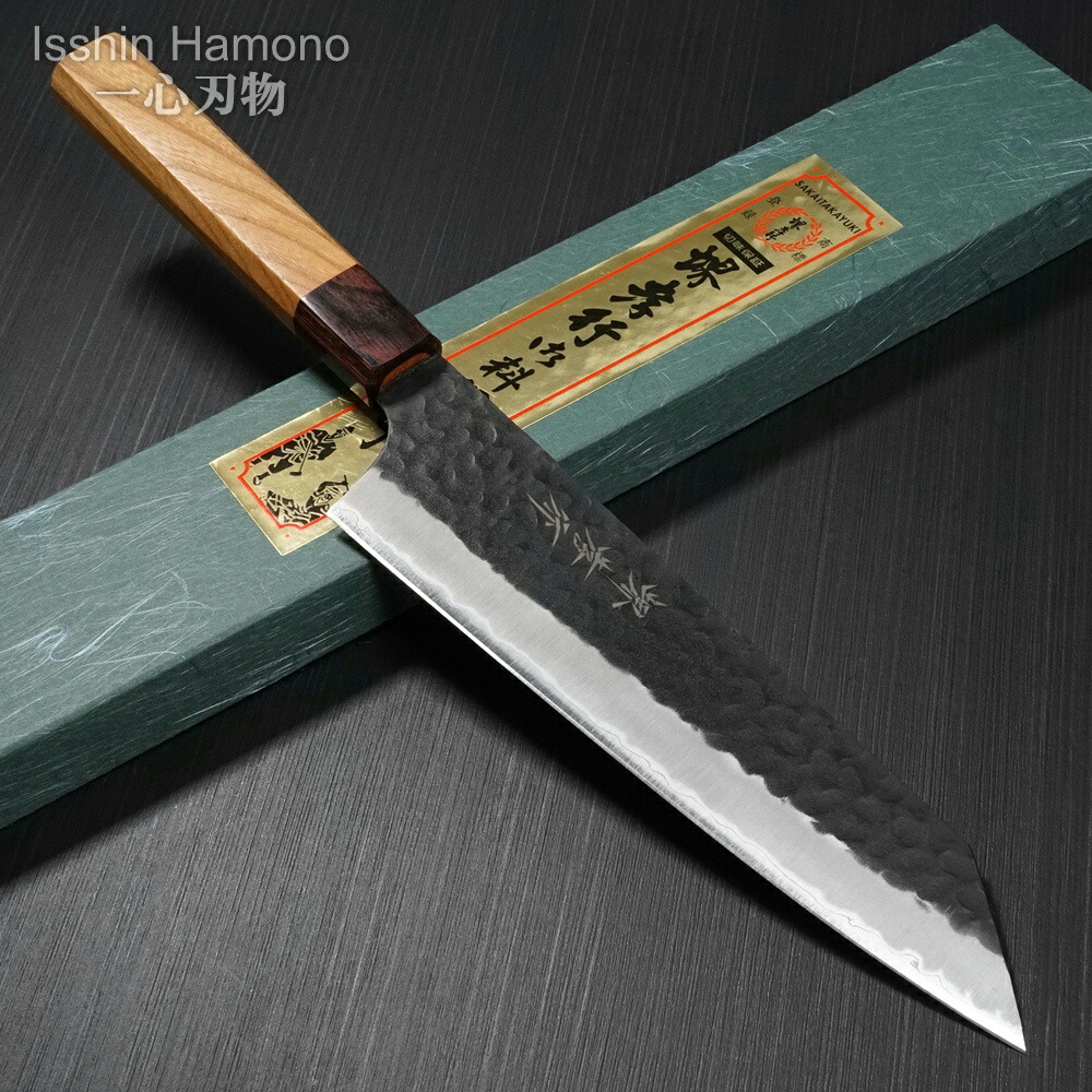 楽天市場】包丁 柳刃 先丸柳刃 300mm 青二鋼 焔 紅蓮 玄武 堺孝行 堺