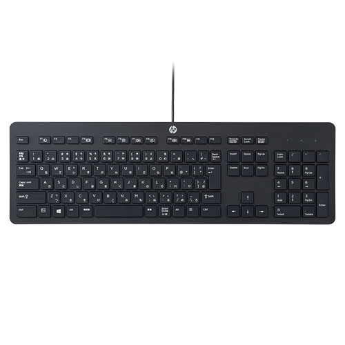 楽天市場】HP 有線 USB 薄型 320K 日本語配列 JPキーボード L96909-291