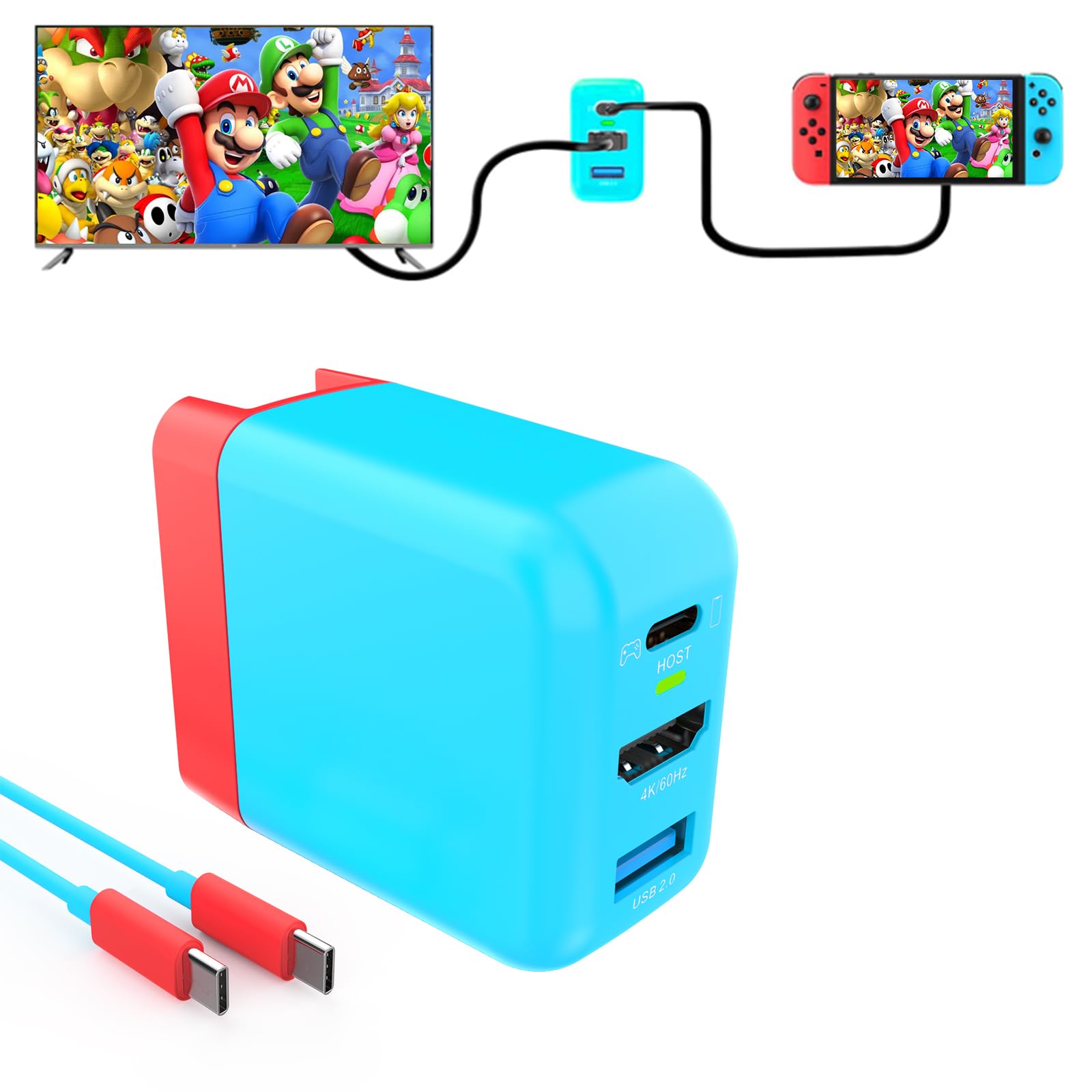 楽天市場】Nintendo Switch ドック充電器 (65W/36W) ゲーム同時 充電