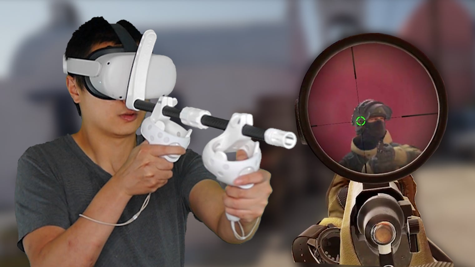 GUNFACE | Meta Quest FPS VRシューティングゲーム用 ガンストック