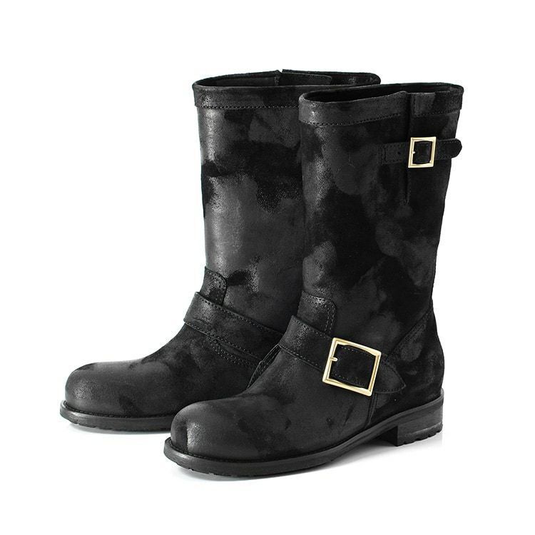 JIMMY CHOO BIKER エンジニアブーツ レディース ジミーチュウ ショート