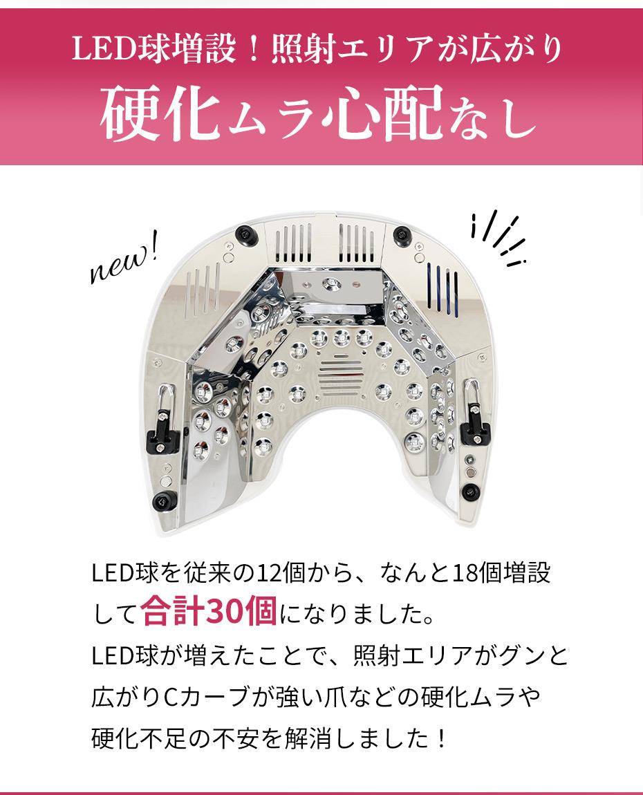 UV／LED両対応+硬化熱軽減】＜ホワイト有線タイプ＞SHINYGEL