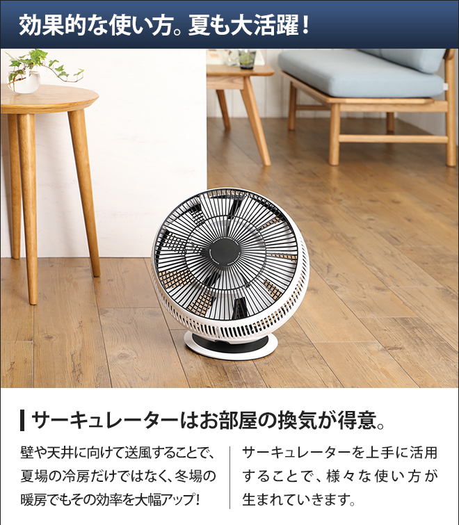 BALMUDA グリーンファン サーキュ EGF-3400-WK | セレクトショップ