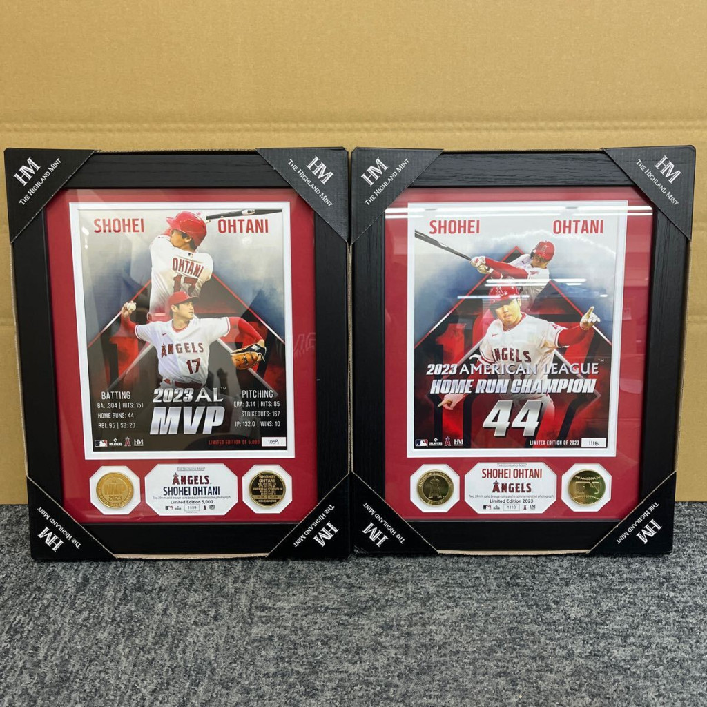 買取実績】エンゼルス 大谷翔平選手 2023 AL MVP受賞記念/HR王獲得記念