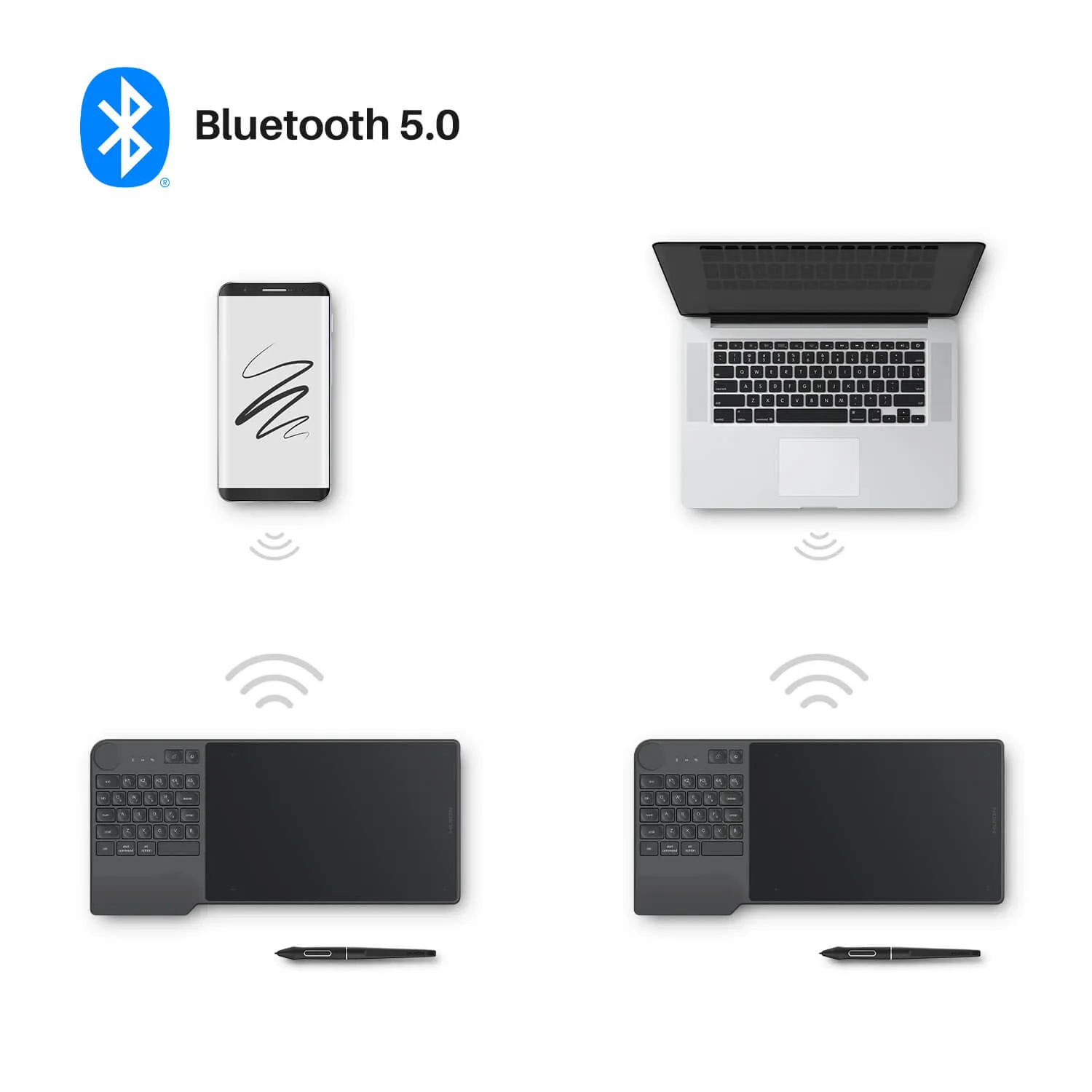 Inspiroy Keydial KD200 Creative Graphics Tablet | Huion Official Store