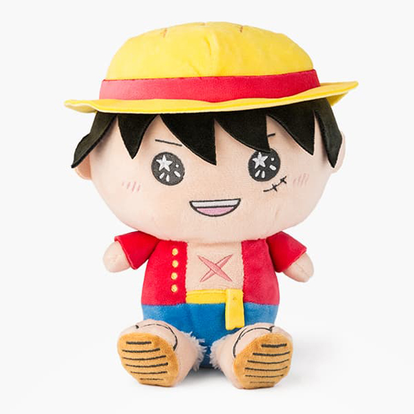 ワンピース】キラキラおめめのぬいぐるみ ルフィ: ぬいぐるみ