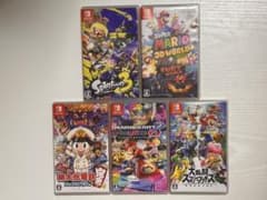 Switch ソフト5本 マリカ 桃鉄 スマブラ スプラ マリオ3D - メルカリ