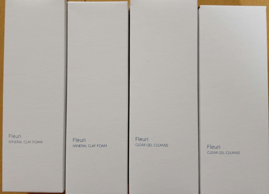 Fleuri ミネラルクレイフォーム & クリアゲルクレンズ　各２本セット Fleuri（フルリ） 公式 クリアゲルクレンズ 150g (2本) クレンジング