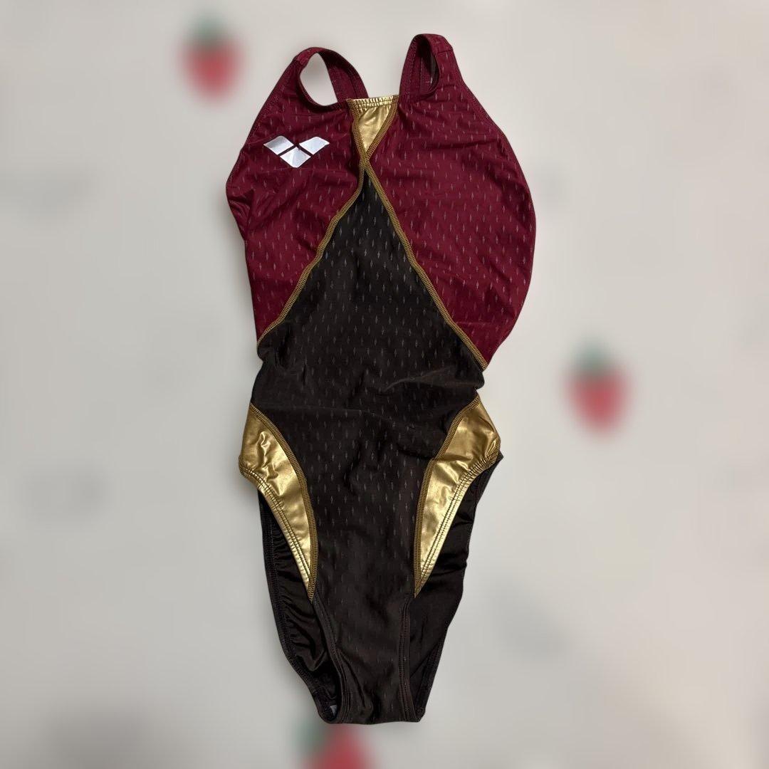 使用品 アリーナ 競泳水着 Mサイズ エールブルー ハイカット MIZUNO（ミズノ） 競泳水着 レディース ハイカット FINA承認