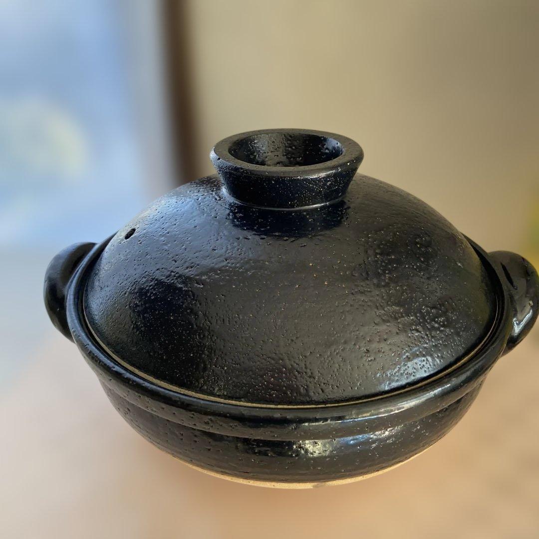 長谷園ヘルシー蒸し鍋　土鍋黒　さくらんぼ 長谷園 蒸し料理用土鍋 伊賀焼 ヘルシー蒸し鍋 黒 大 AZW-18 土鍋 日本