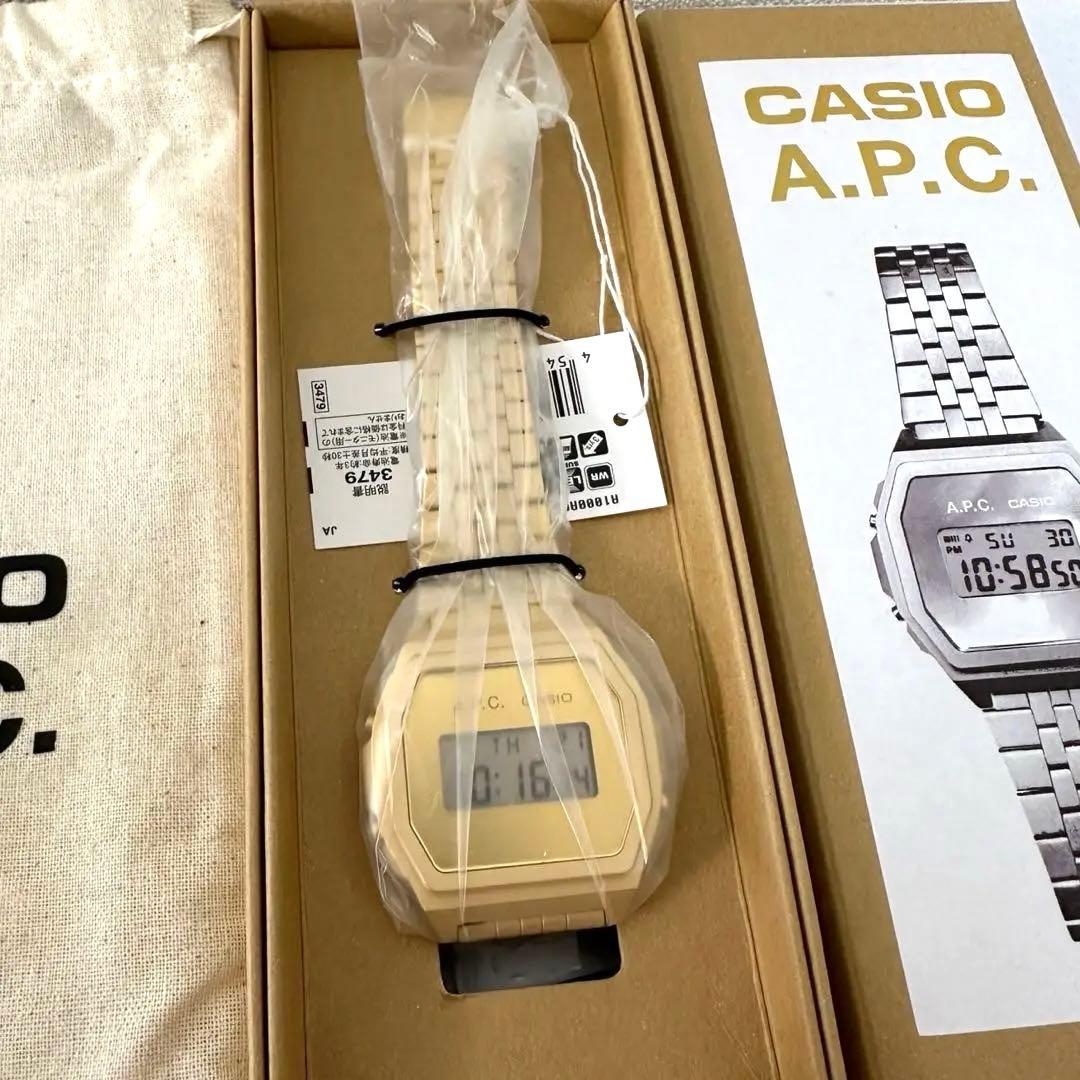 CASIO x A.P.C. watch A1000ACG-9JR ゴールド - メルカリ
