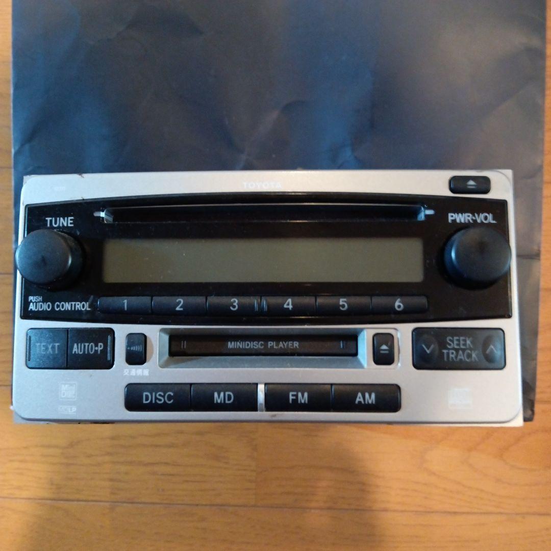 TOYOTA CD・MD・FM・AMオーディオデッキ トヨタ 純正 ノーマル CD MD デッキ プレーヤー オーディオ 86120