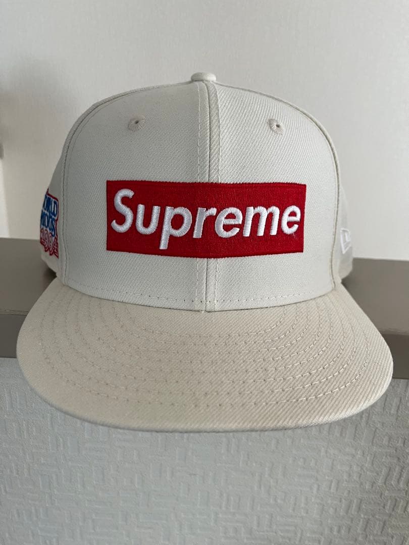 Supreme ニューエラ　白　ベースボールキャップ 7 1/2 Supreme（シュプリーム） 【値下げ】Supreme×New Era ベースボール