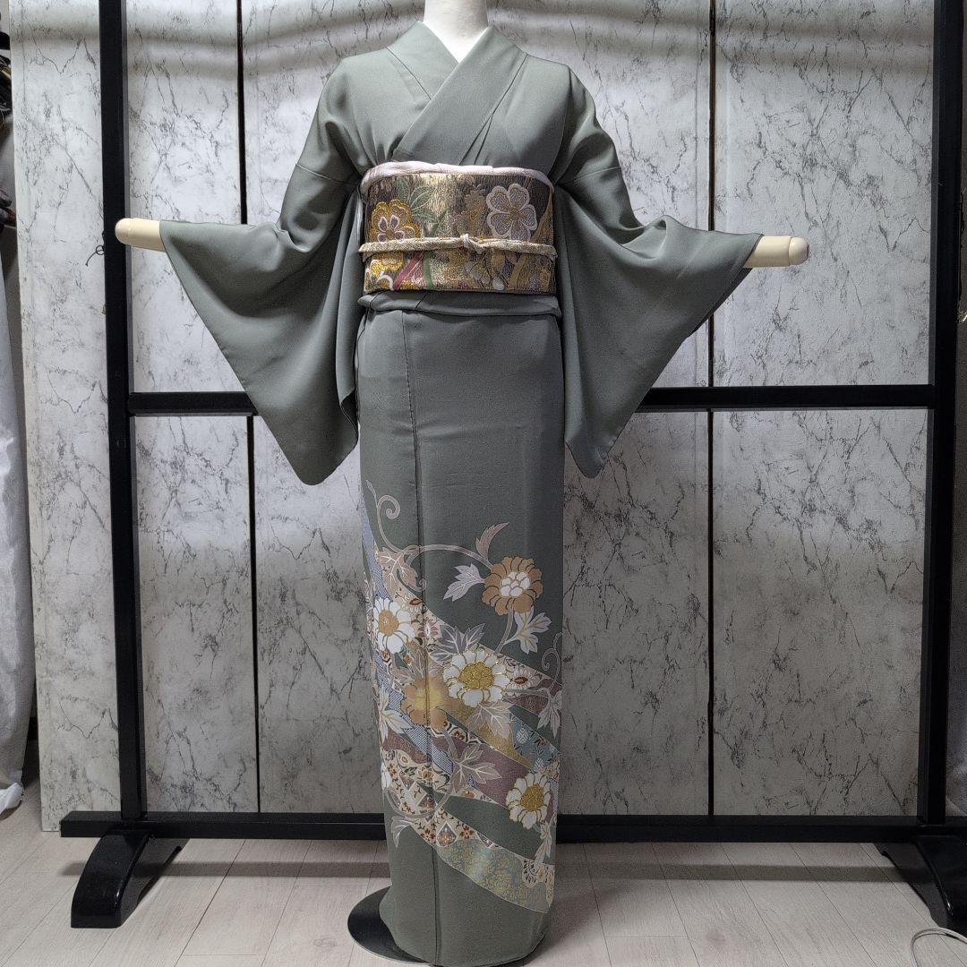 みっちょる様正絹色留袖　金駒金箔　落款　一つ紋 楽天市場】【レンタル】留袖 レンタル kansai「T075 金駒刺繍唐華文と