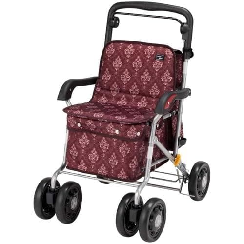 マキテック シルバーカー ボックスタイプシルバーカー マイン ダマスク赤 ボックスタイプ シルバーカー マイン / MNB-01RD ダマスク赤 高齢者