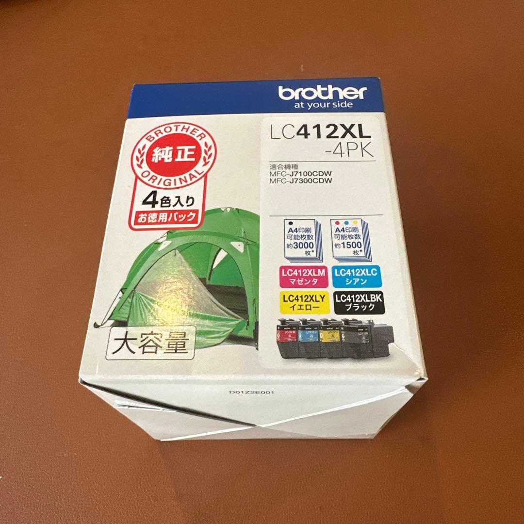 brotherLC412XL_4PK ブラザー工業 純正新品未使用 低 価格 通販