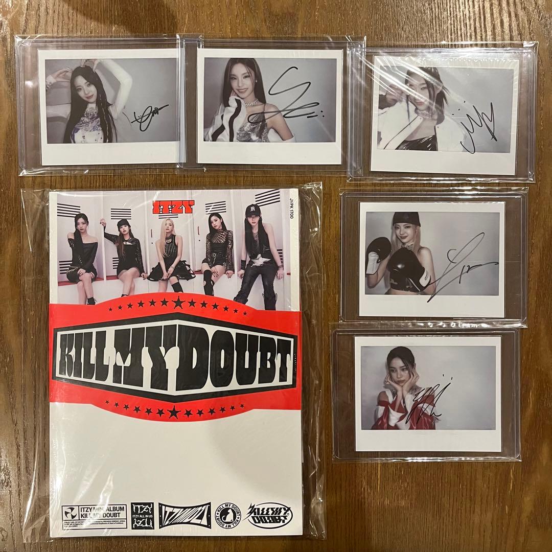 itzy kill my doubt アメリカ　直筆サイン入りポラロイド1枚 ITZY KILL MY DOUBT Official Cassette Ver Digipack Ver Photocard