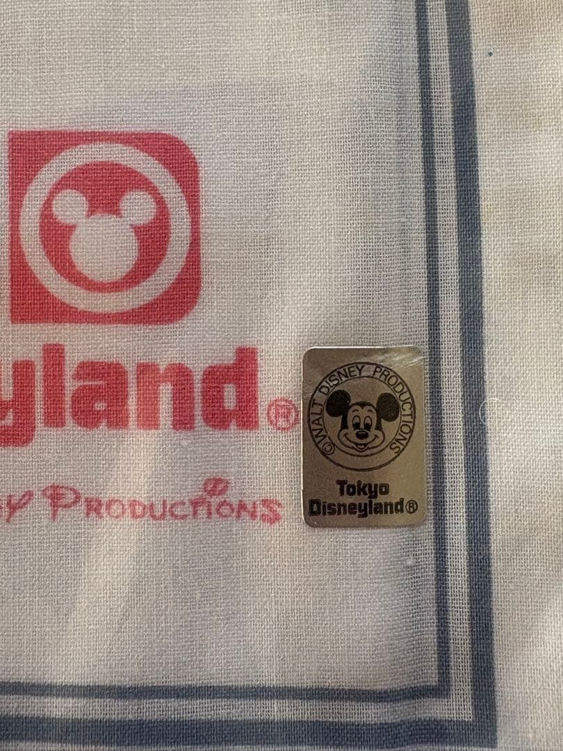 東京ディズニーランド 開園当初 コットンハンカチ - メルカリ
