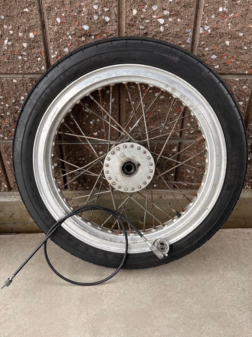 ハーレーダビッドソン用19インチカスタムアルミスポークホイール　ショベル　パン parts-depot_ted52-2085