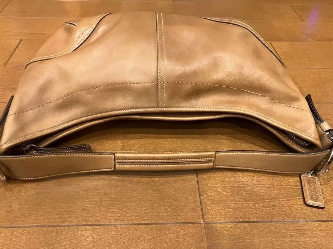 COACH コーチ ワンショルダーバッグ ホーボー ハーフムーン ブラウン
