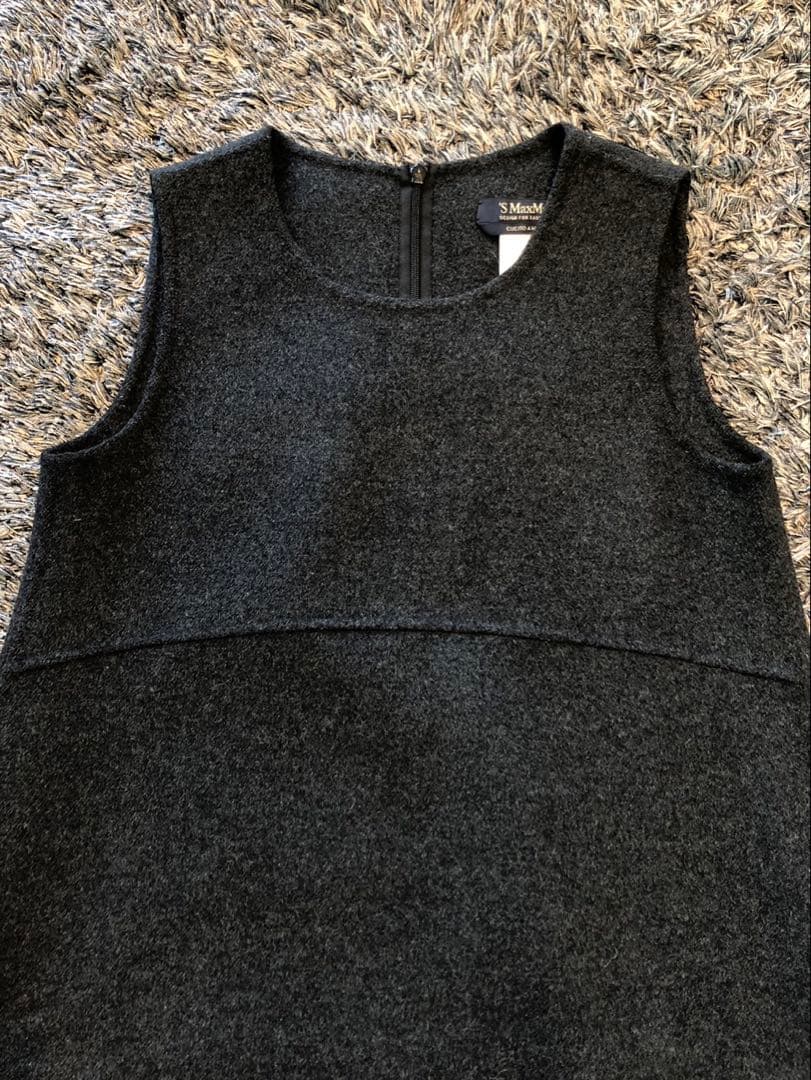 最高級】MaxMara クチートアマーノ バルーンダブルフェイスワンピース