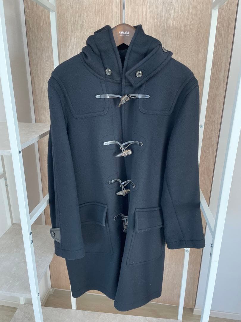 DENHAM デンハム ダッフルコートアウター ダッフルコートは、前を留めても外しても可愛い。 ざっくりとした