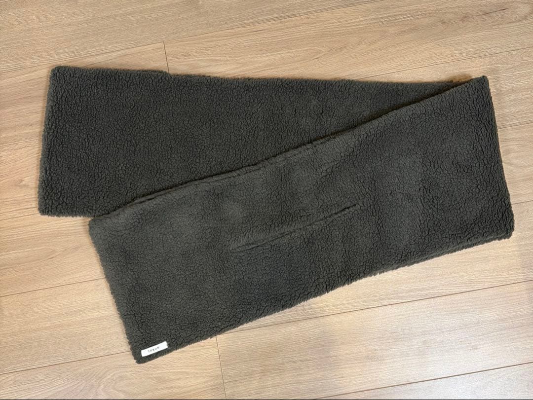 AP STUDIO THROW スロー ボアショール 別注色 カーキ 美品