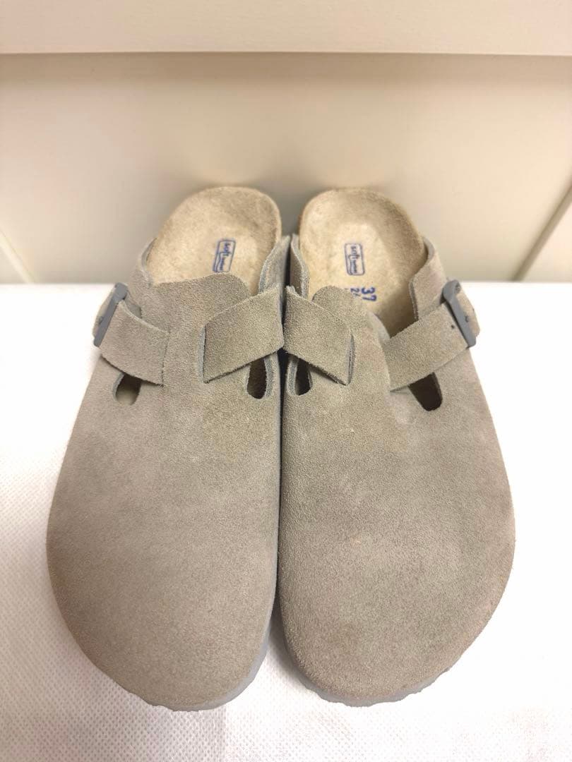 美品　ビルケンシュトック BIRKENSTOCK BOSTON 37 ビルケンシュトック BIRKENSTOCK Boston Natural Leather 【ナロー幅