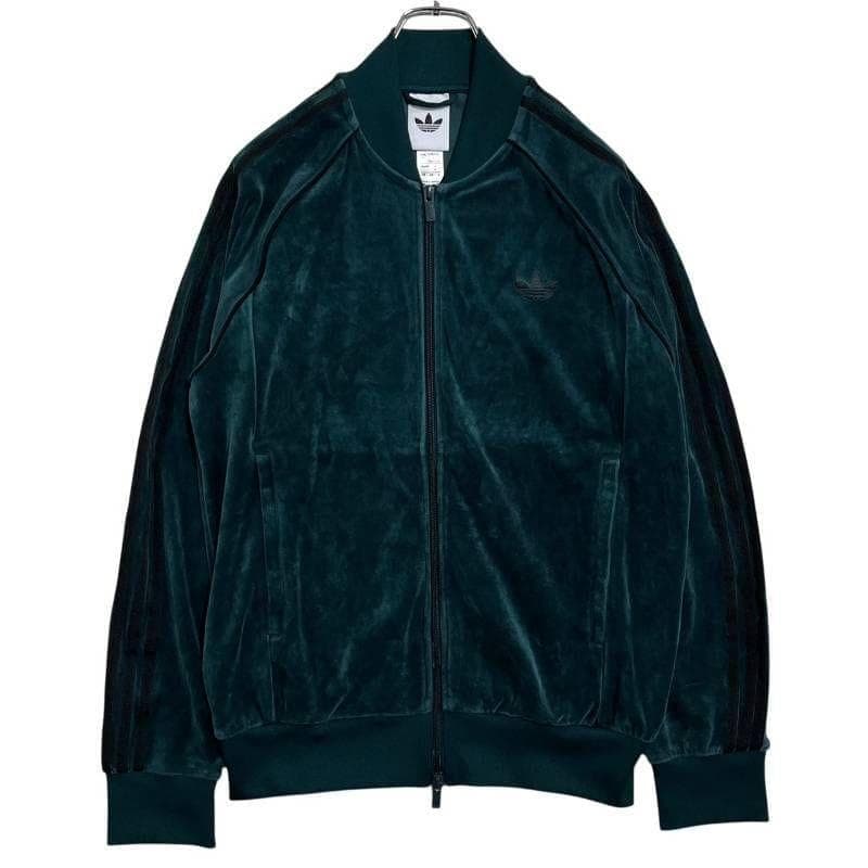 ☆9937_1 adidas SST ベロア トラックトップ オーロラアイビー アディカラー SST ベロア トラックトップ オーロラアイビー ｜アパレル
