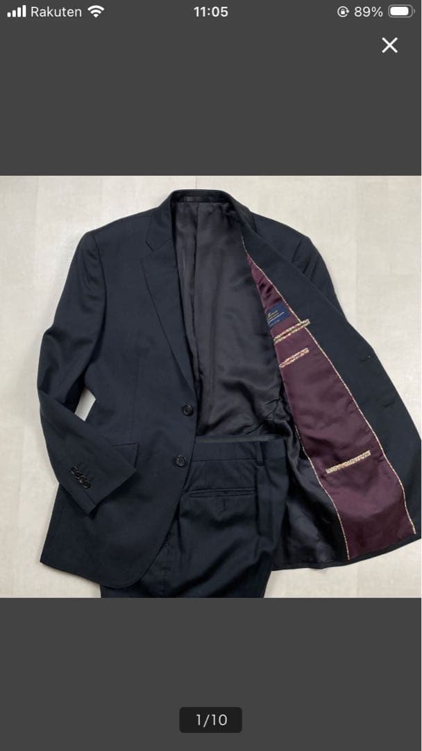 ☆美品 花柄　PaulSmith super120’s ウール100 Jemsa Charcoal Multicolor Floral Tufted Wool Area Rug - World Market