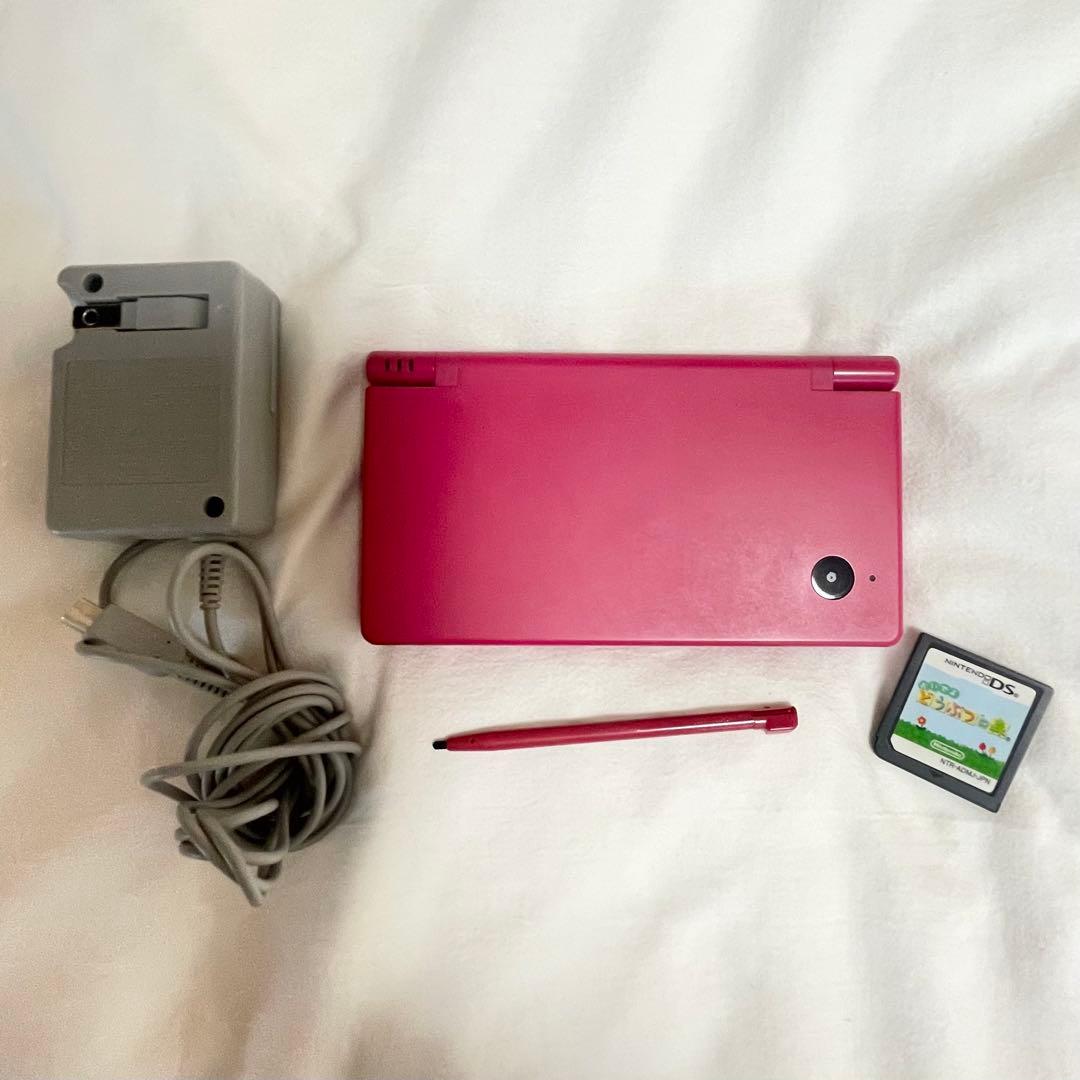 Nintendo DSi ピンク 本体 充電器付き どうぶつの森付き - メルカリ