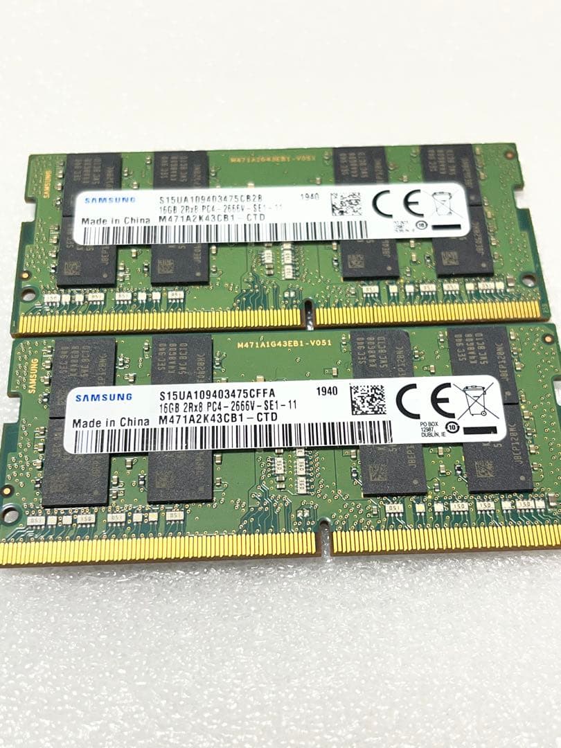 T6 SAMSUNG 16GB2枚32GB PC4BIOSチェック✅ T6 SAMSUNG 16GB2枚32GB PC4BIOSチェック✓ Samsung 65