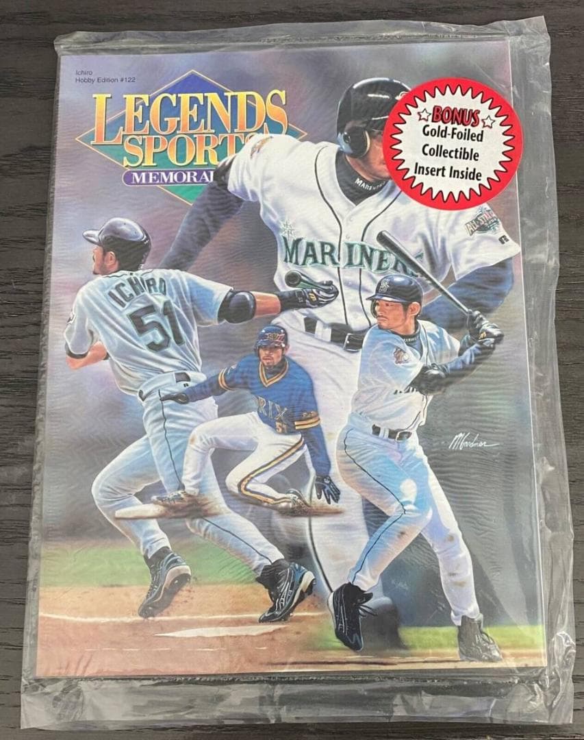 未開封 マリナーズ イチロー LEGENDS SPORTS 洋書 雑誌 MLB＝マリナーズが激闘制し優勝決定Sへ、イチロー氏デビュー年以来