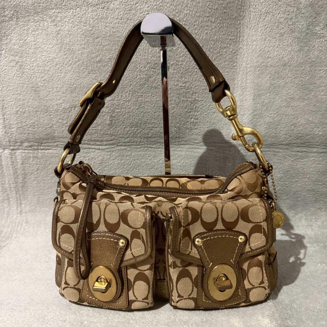 バッグ Coach Legacy Signature One Shoulder Bag Coach legacy one shoulder - Gem