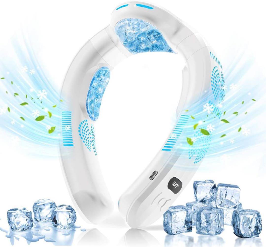 RUSEPIN TC06 PRO ネッククーラー（ホワイト） Amazon.co.jp: 首掛け扇風機 ネッククーラー RUSEPIN【2025年夏新型